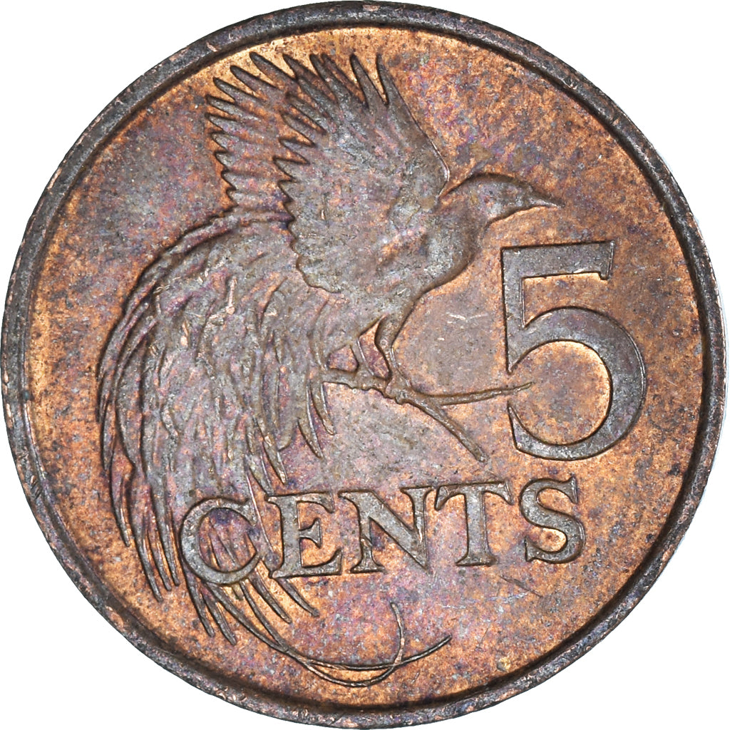 Coin, TRINIDAD & TOBAGO, 5 Cents, 2002