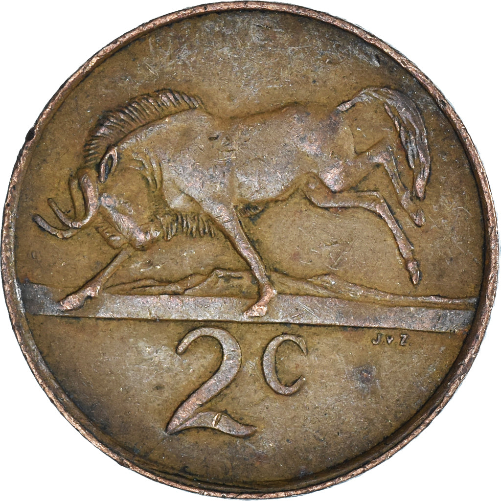 Münze, Südafrika, 2 Cents, 1982