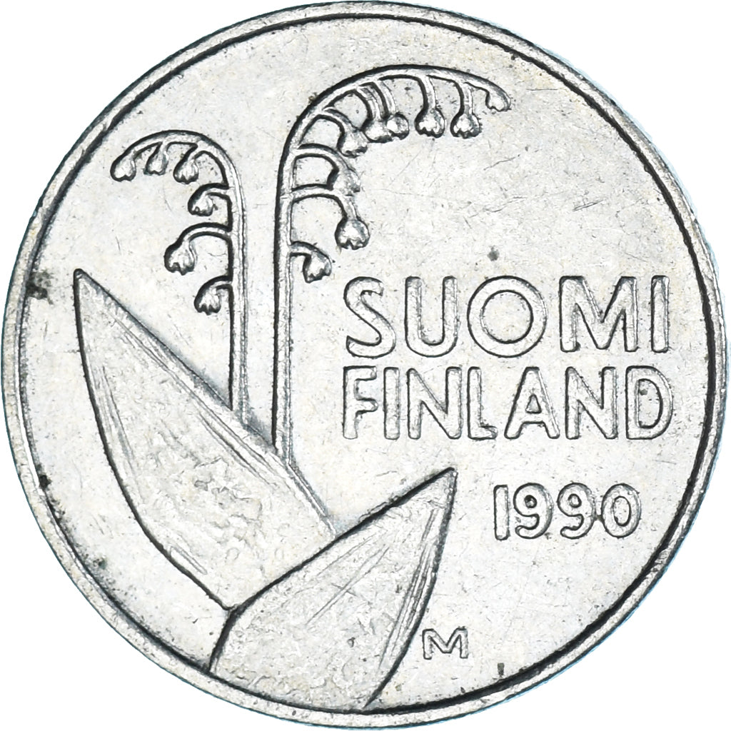 Coin, Finland, 10 Pennia, 1990