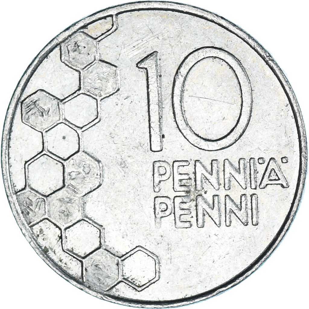 Coin, Finland, 10 Pennia, 1990