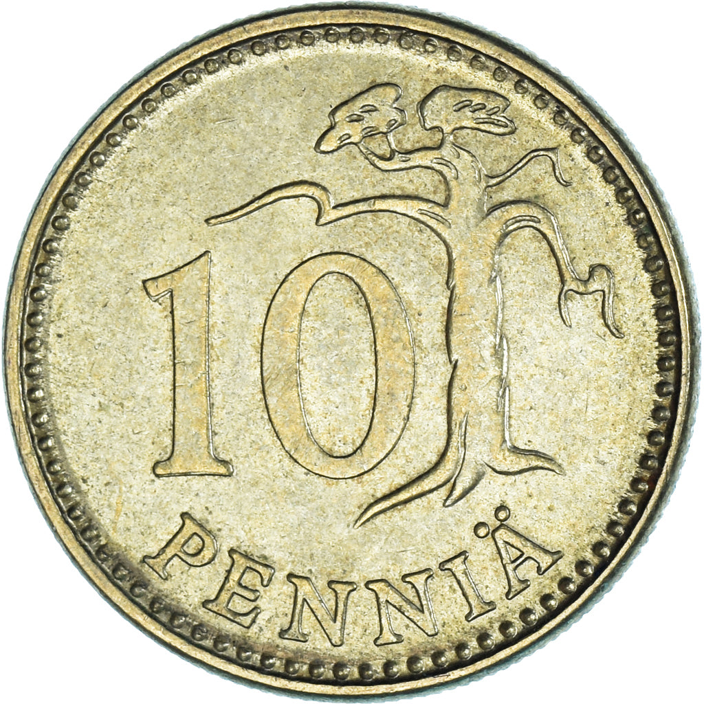 Münze, Finnland, 10 Pennia, 1978