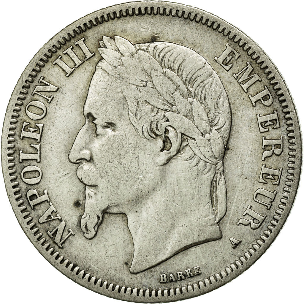 Munten, Frankrijk, Napoleon III, Napoléon III, 2 Francs, 1867, Paris, FR+