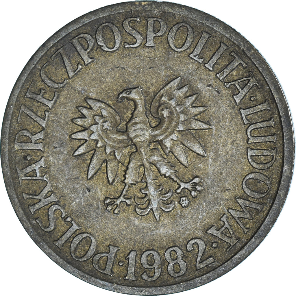 Moneta, Polska, 5 Zlotych, 1982, VF(30-35)