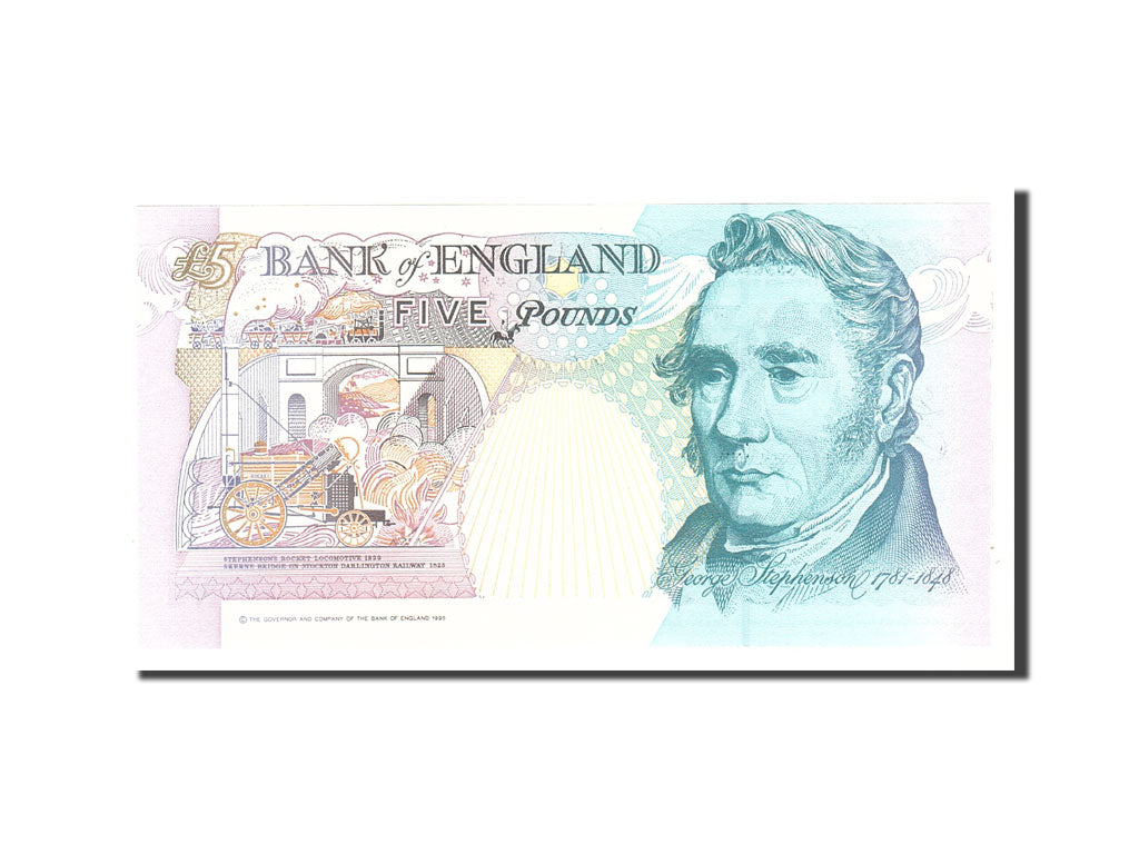 Banknote, Great Britain, 5 Pounds, 1991, Undated, KM:382b, UNC(65-70)
