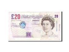 Banknote, Great Britain, 20 Pounds, 1999, Undated, KM:390a, VF(30-35)