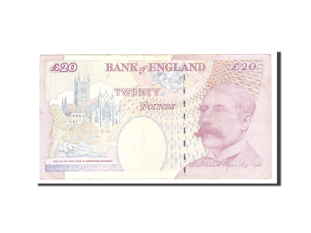 Banknote, Great Britain, 20 Pounds, 1999, Undated, KM:390a, VF(30-35)