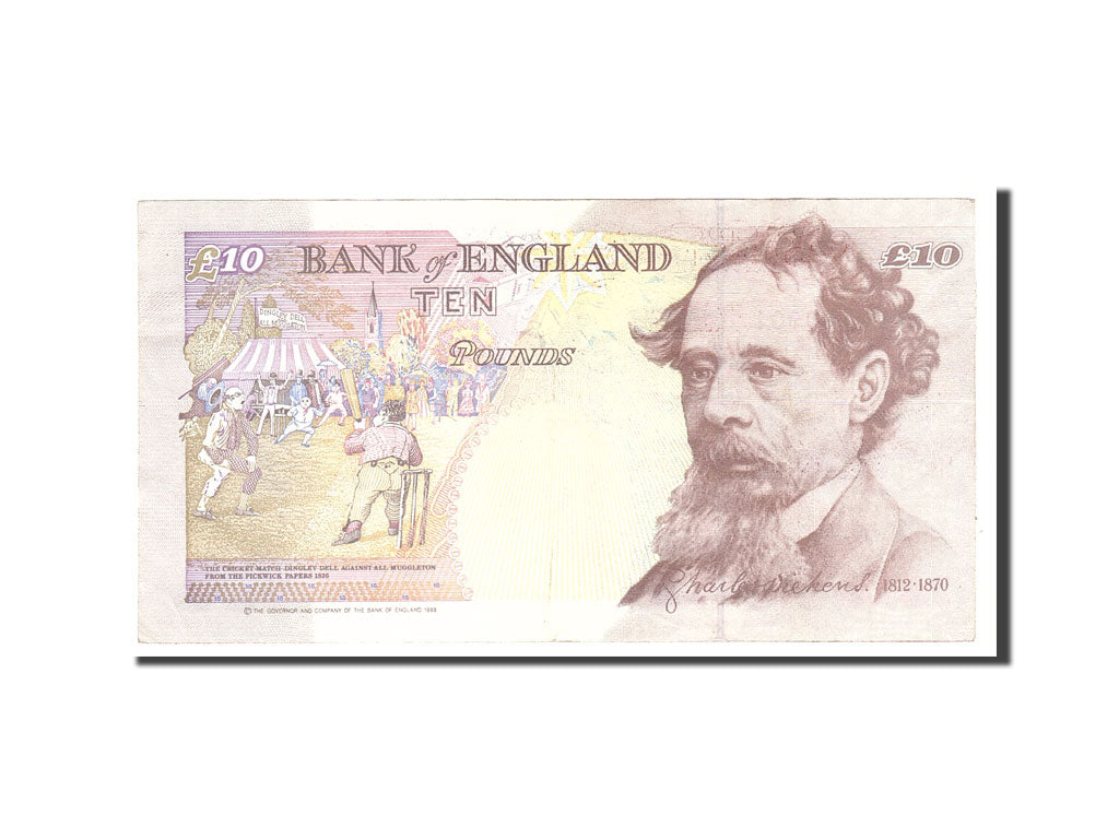 Banknote, Great Britain, 10 Pounds, 1993, Undated, KM:386a, EF(40-45)