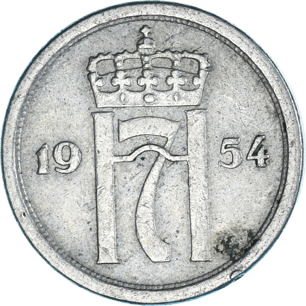 Moneta, Norwegia, 25 Öre, 1954