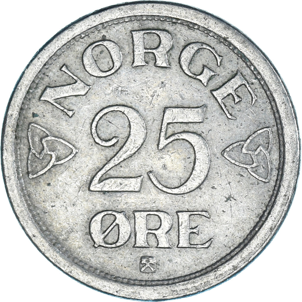 Moneta, Norwegia, 25 Öre, 1954