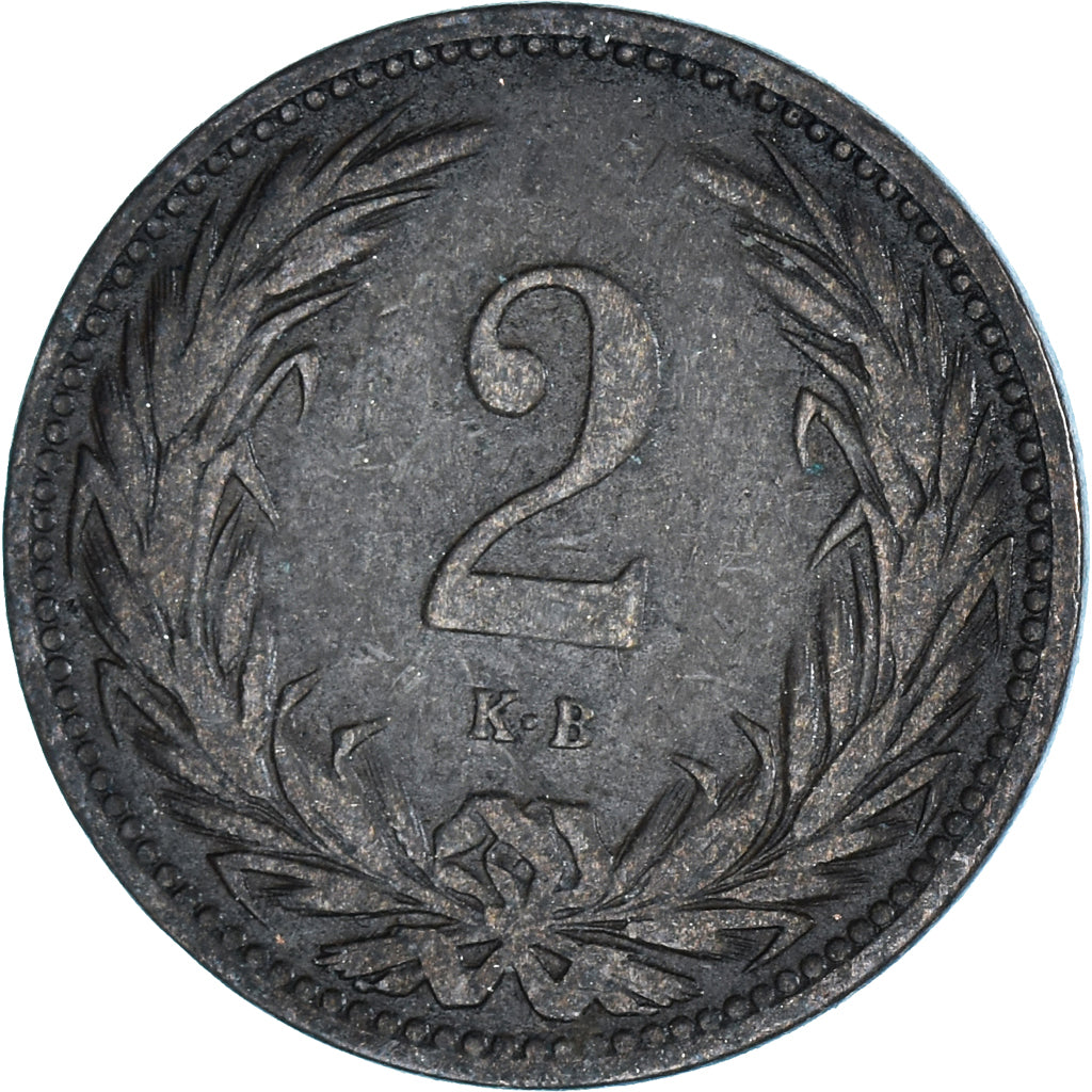 Munten, Hongarije, 2 Filler, 1906