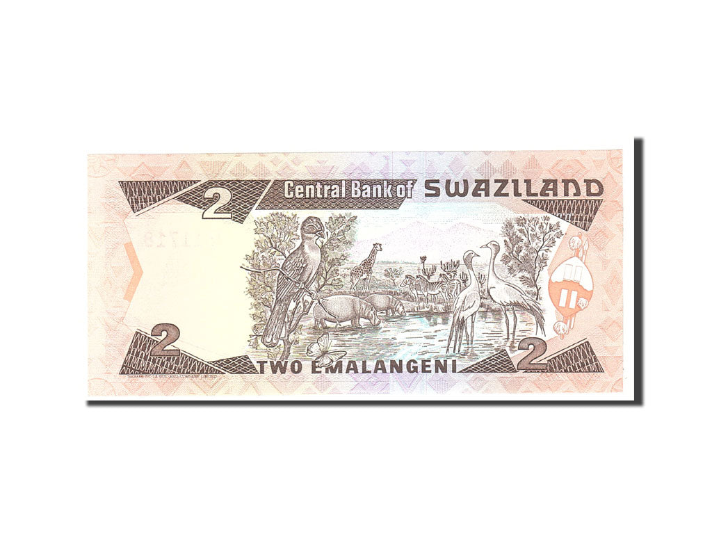 Billet, Swaziland, 2 Emalangeni, 1987, J611718, KM:13a, NEUF