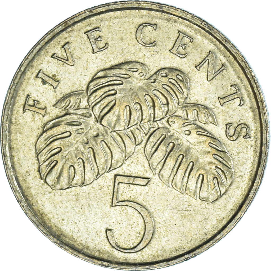 Coin, Singapore, 5 Cents, 2009