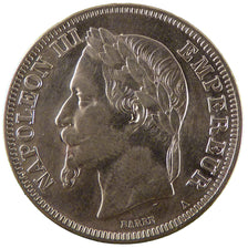 FRANCE, Napoléon III, 2 Francs, 1870, Paris, EF(40-45), Silver, Gadoury #527, 9.