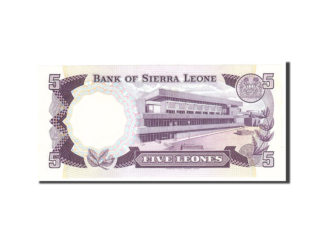 Sierra Leone, 5 Leones, 1980, 1980-07-01, KM:12, UNC(65-70)