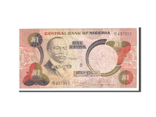 Nigeria, 1 Naira, 1984, Undated, KM:23b, VF(20-25)