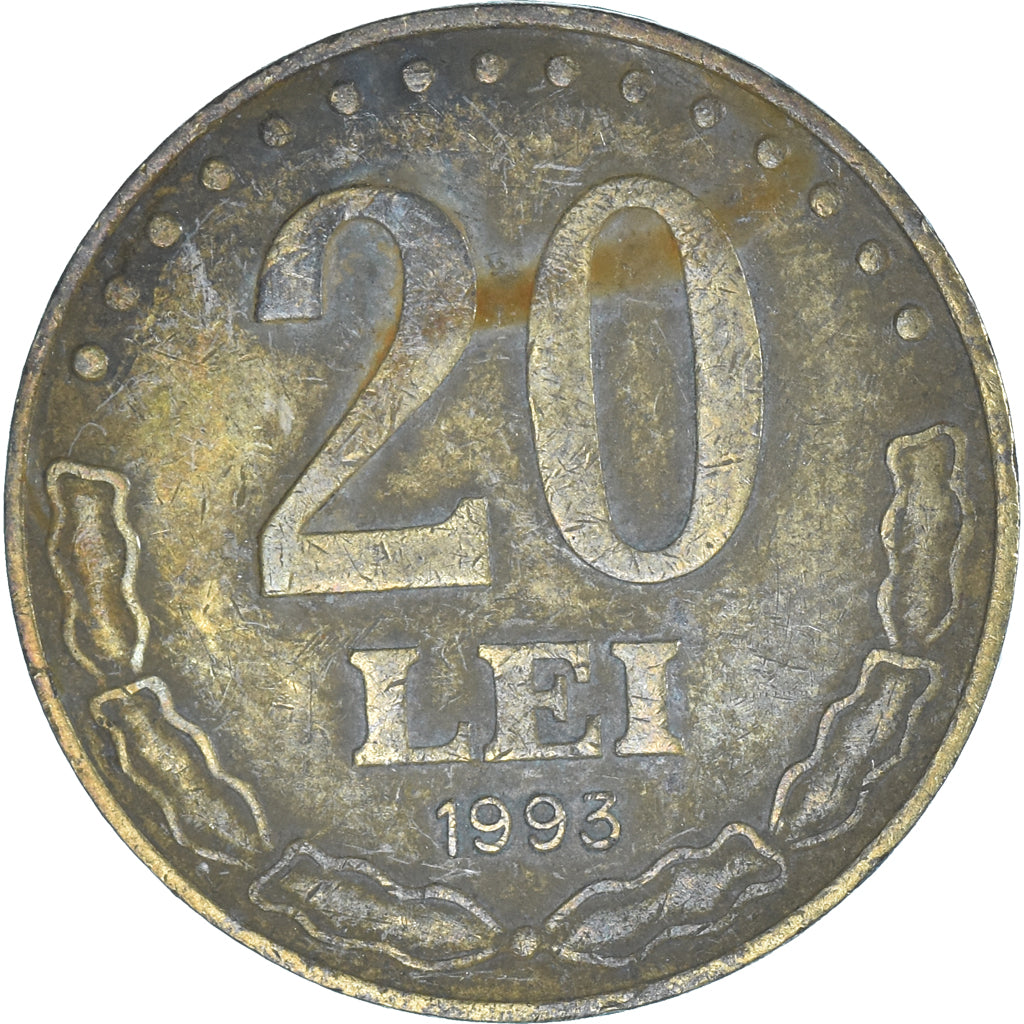 Coin, Romania, 20 Lei, 1993