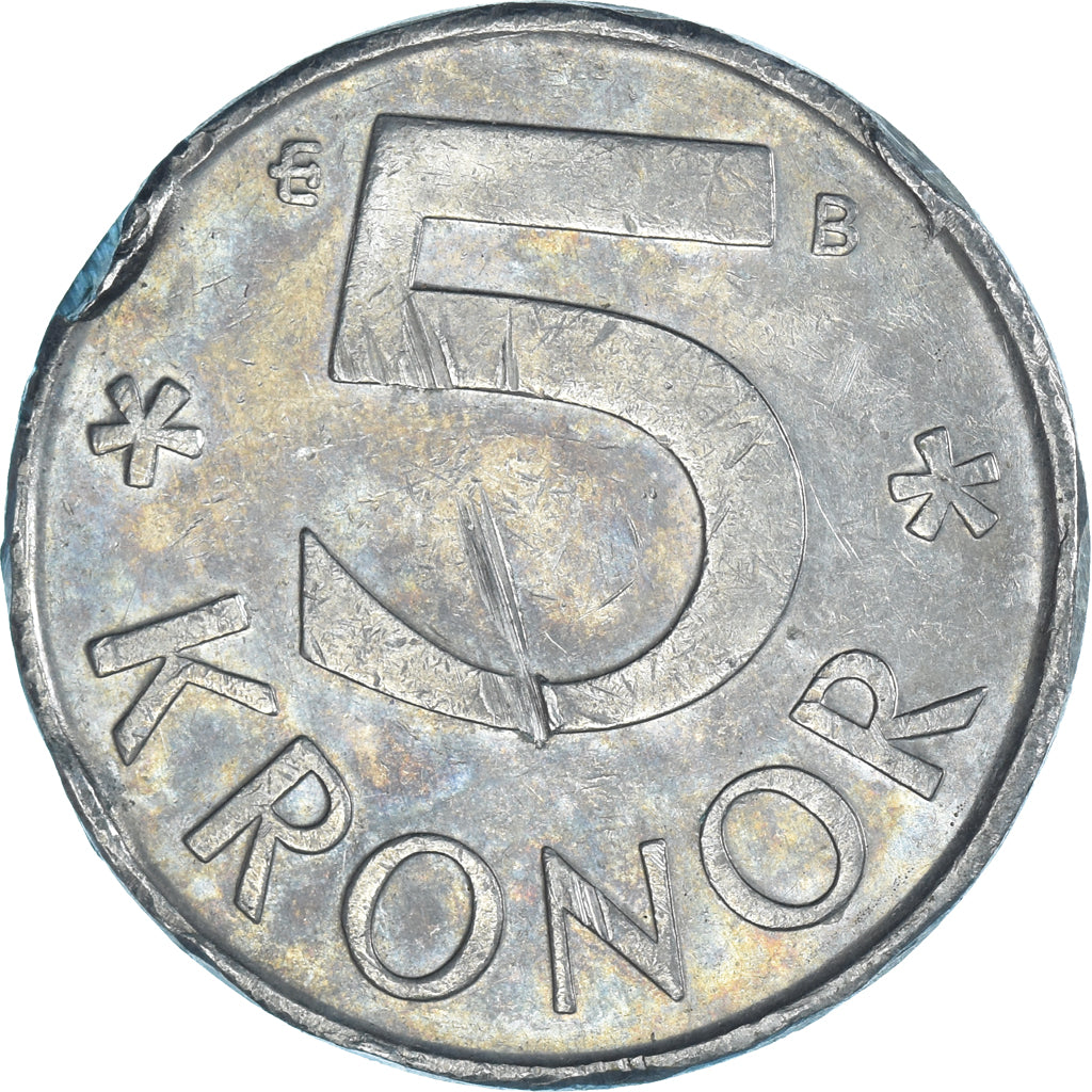 Moneta, Szwecja, 5 Kronor, 2002
