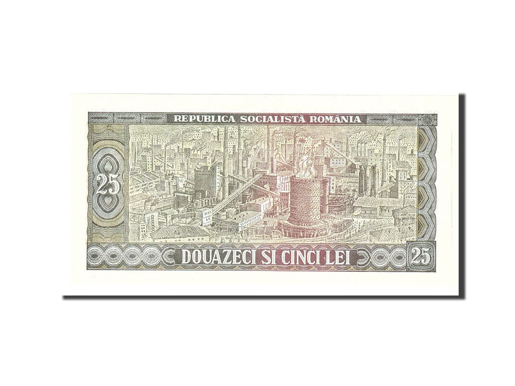 Banknote, Romania, 25 Lei, 1966, Undated, KM:95a, UNC(65-70)
