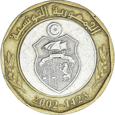Moneta, Tunisia, 5 Dinars, 2002