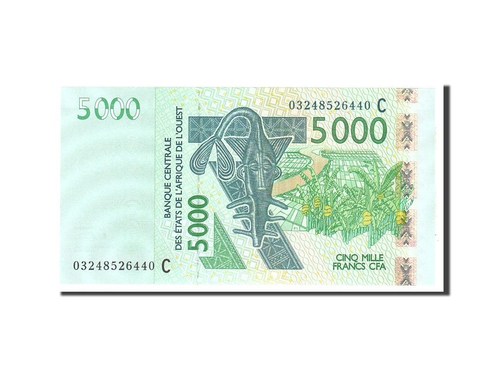 Banknote, West African States, 5000 Francs, 2003, Undated, KM:317Ca, UNC(65-70)