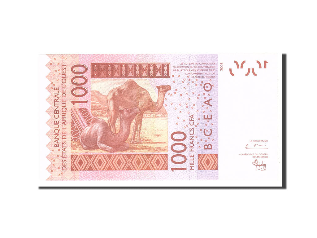 West African States, Guinea Bissau, 1000 Francs, 2003, KM:915Sa, UNC(65-70)