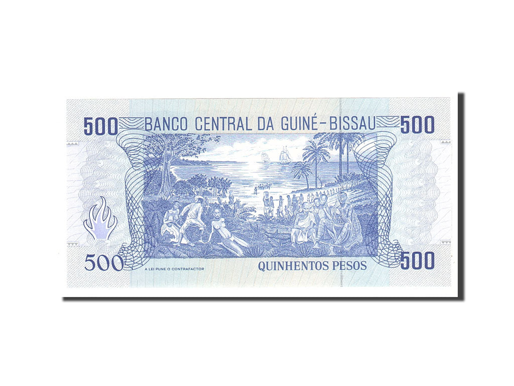 Banknote, Guinea-Bissau, 500 Pesos, 1990, 1990-03-01, KM:12, UNC(65-70)