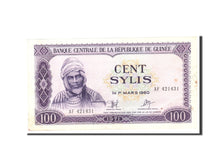 Guinea, 100 Sylis, 1971, Undated, KM:19, EF(40-45)