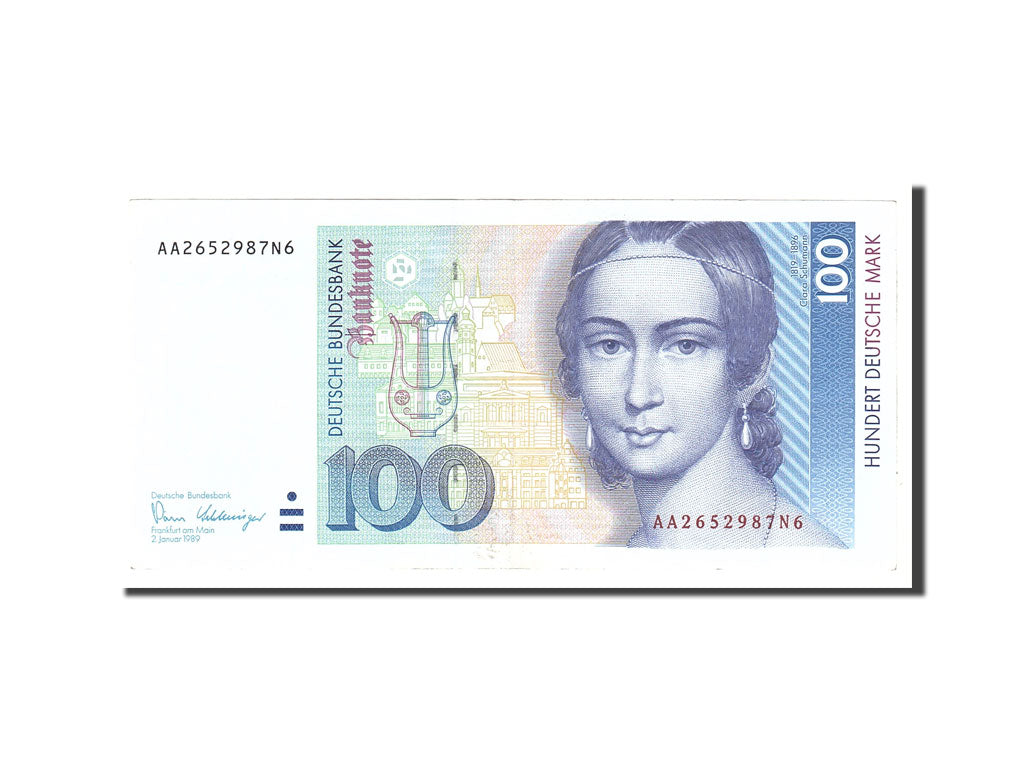 GERMANIA - REPUBBLICA FEDERALE, 100 Deutsche Mark, 1989, KM:41a, 1989-01-02, BB