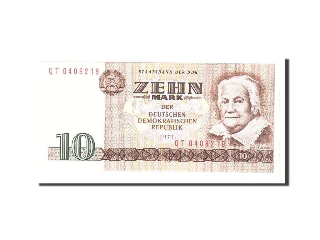 Germany - Democratic Republic, 10 Mark, 1971, KM:28b, Undated, UNC(65-70)