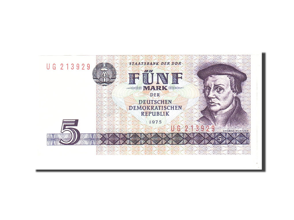 Banknote, Germany - Democratic Republic, 5 Mark, 1975, Undated, KM:27A