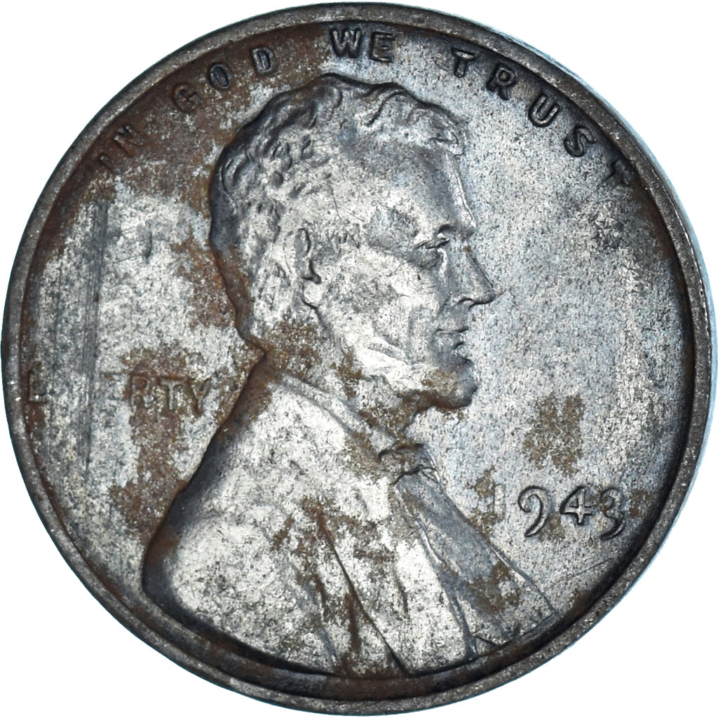 Coin, United States, Cent, 1943