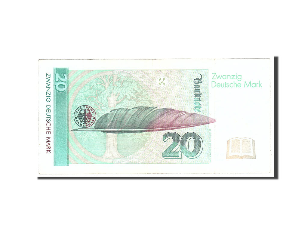 Banknote, GERMANY - FEDERAL REPUBLIC, 20 Deutsche Mark, 1991, Undated, KM:39a
