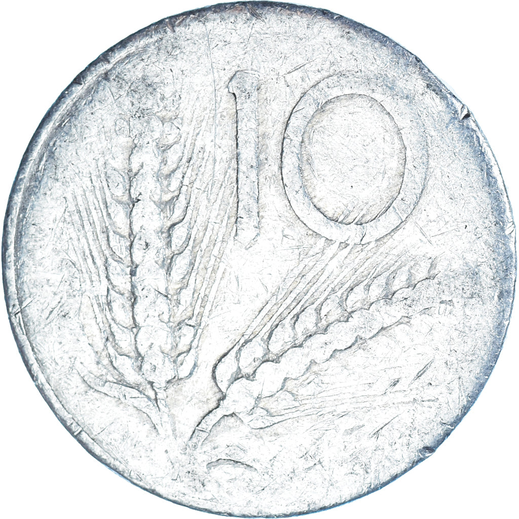 Moeda, Itália, 10 Lire, Undated