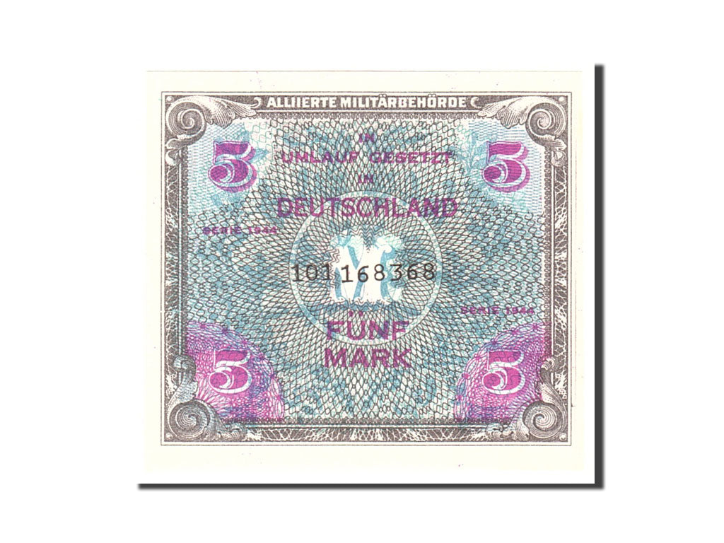 Germany, 5 Mark, 1944, KM:193b, Undated, UNC(65-70)