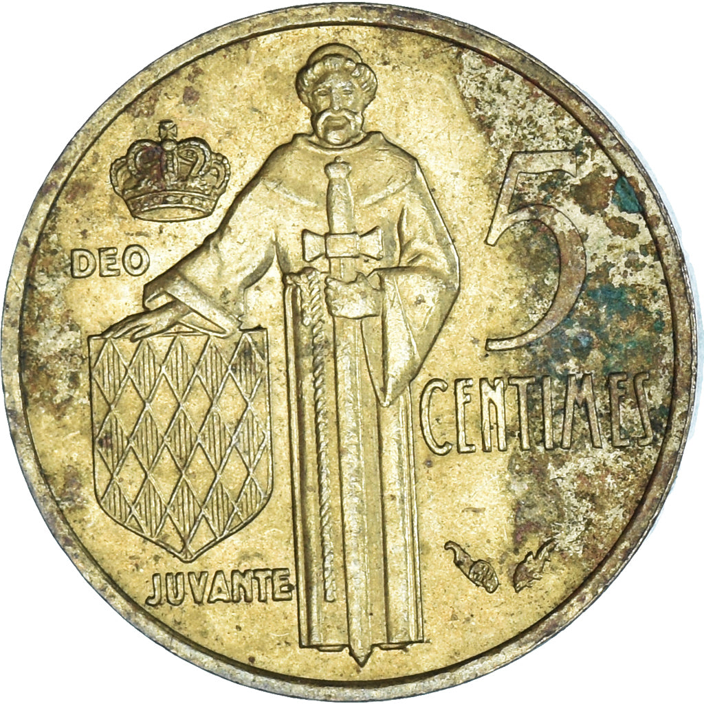 Moneta, Monaco, 5 Centimes, 1977