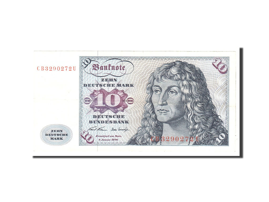 Banknote, GERMANY - FEDERAL REPUBLIC, 10 Deutsche Mark, 1970, Undated, KM:31a
