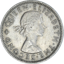 Coin, New Zealand, Florin, 1964