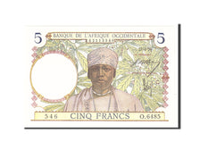Geldschein, French West Africa, 5 Francs, 1939, 1939-04-27, KM:21, UNZ