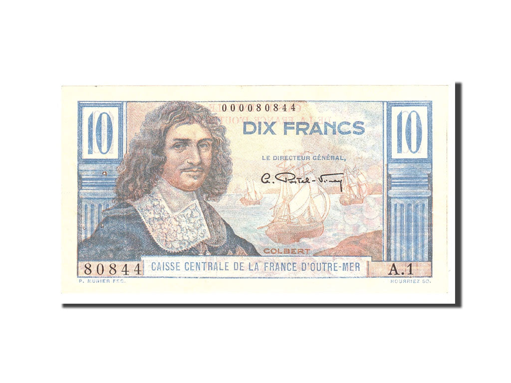Französisch-Äquatorialafrika, 10 Francs, 1947, Undated, KM:21, UNC(65-70)