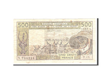 Banconote, Stati dell'Africa occidentale, 500 Francs, 1985, KM:706Kh, Undated