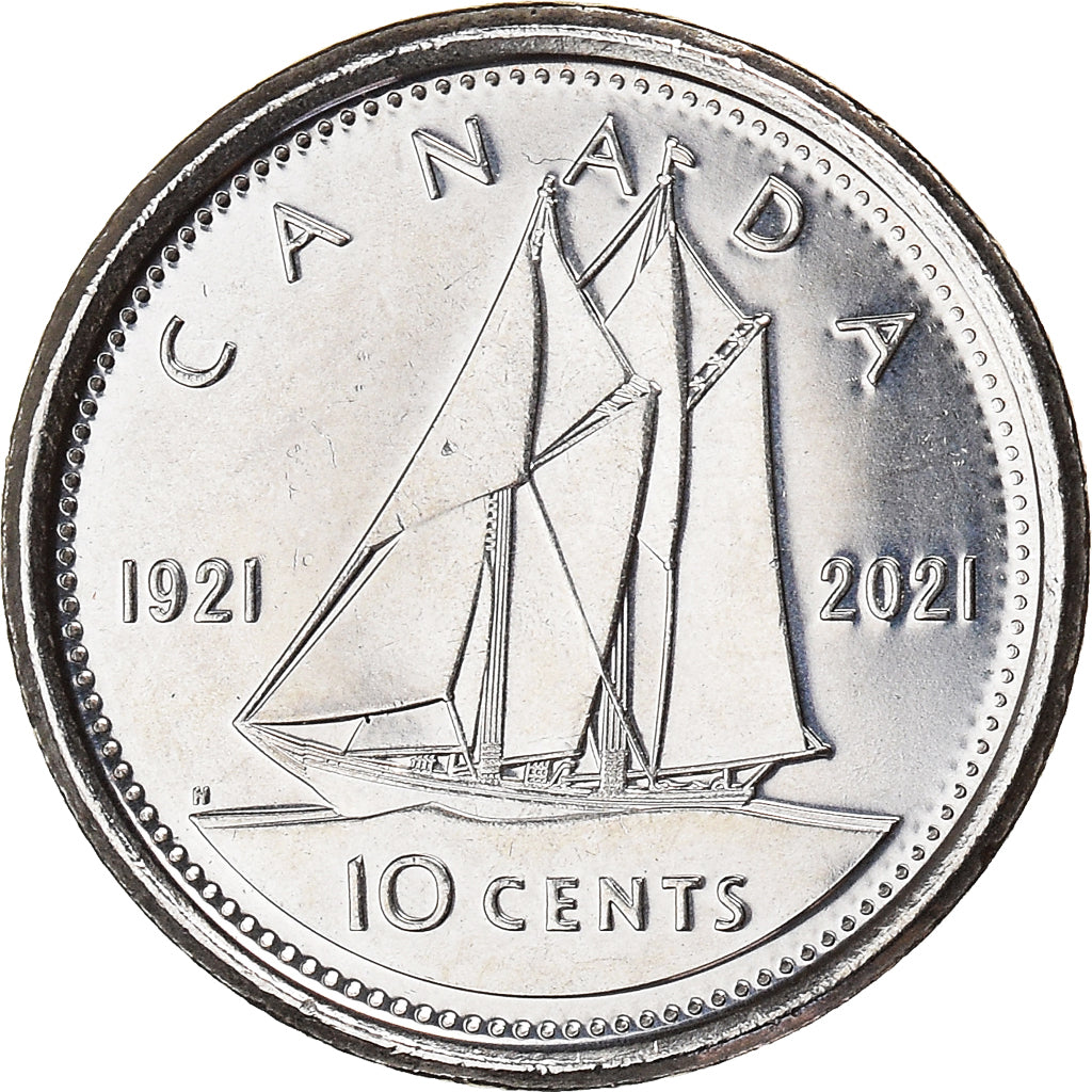 Moneta, Canada, 10 Cents, 2021, Royal Canadian Mint, SPL, Acier plaqué nickel