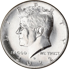 Moneta, Stati Uniti, Half Dollar, 2022, Denver, SPL, Rame ricoperto in