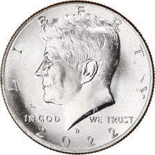 Moneta, Stati Uniti, Half Dollar, 2022, Denver, SPL, Rame ricoperto in