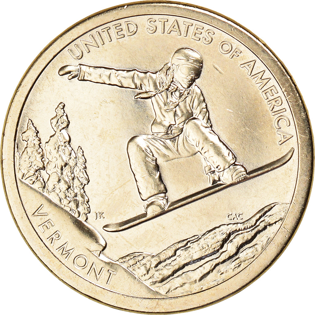 Moneta, USA, Dollar, 2022, Philadelphia, American Innovation - Vermont, MS(63)