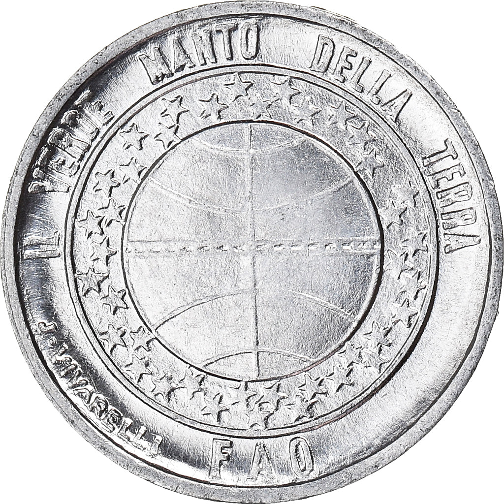 Moneta, San Marino, Lira, 1977, FAO, SPL-, Alluminio, KM:63