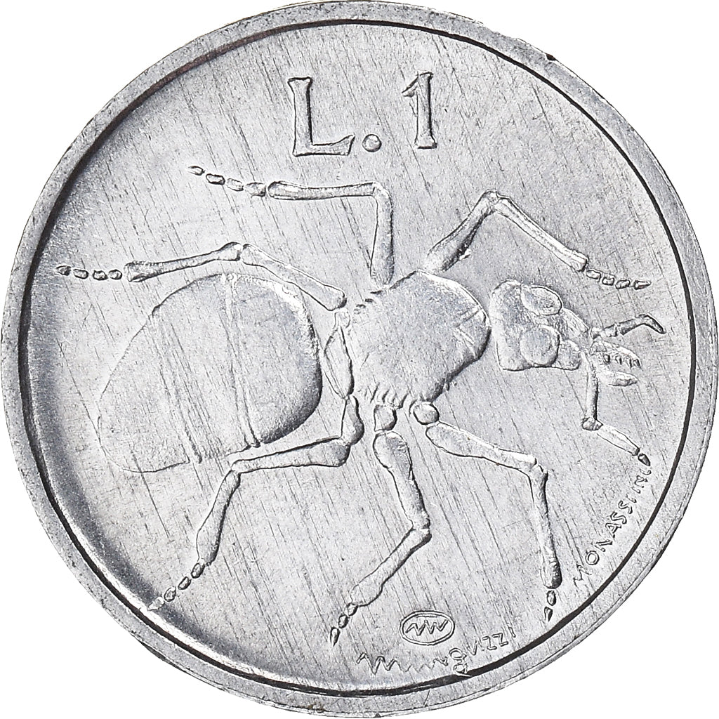 Moneta, San Marino, Lira, 1974, Rome, BB, Alluminio, KM:30