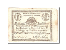 Biljet, Italiaanse staten, 8 Paoli, 1798, Undated, KM:S538, B