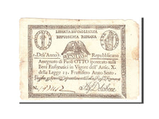 Banconote, STATI ITALIANI, 8 Paoli, 1798, KM:S538, Undated, B