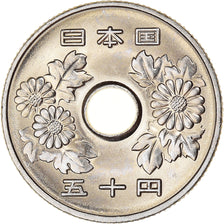 Munten, Japan, Akihito, Akihito., 50 Yen, 1997, UNC-, Cupro-nikkel, KM:101.2