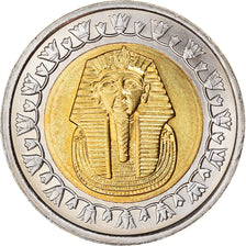 Coin, Egypt, Pound, 2008/AH1429, Cairo, MS(63), Bi-Metallic, KM:940a